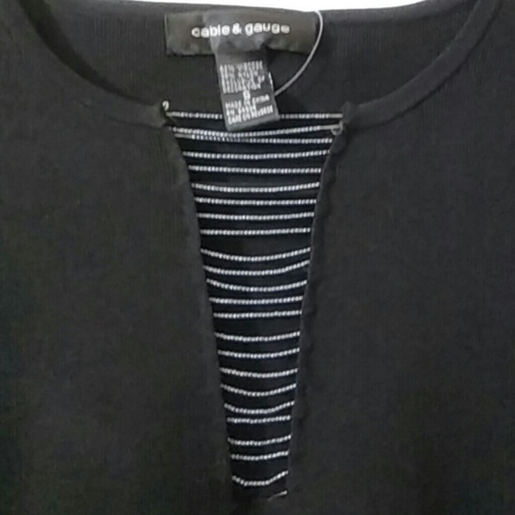 Cable and Gauge Stretch Top Size S - Picture 2 of 7